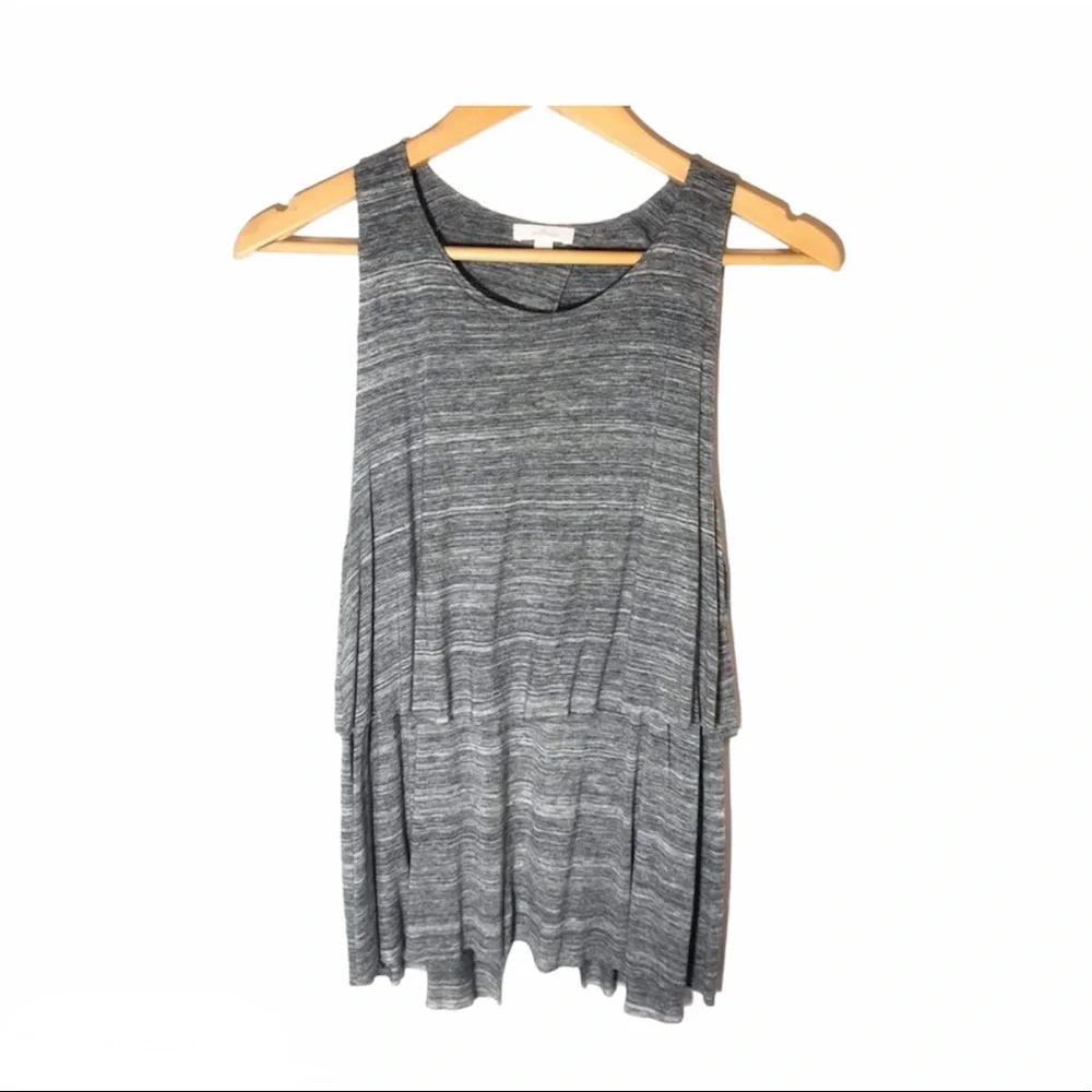 ARITZIA WILFRED Layered Open Back Sleeveless Top Gray Size S - Picture 1 of 4